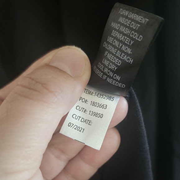 Black Ponte & Faux Leather Drape Front Kimono - Picture 7 of 7